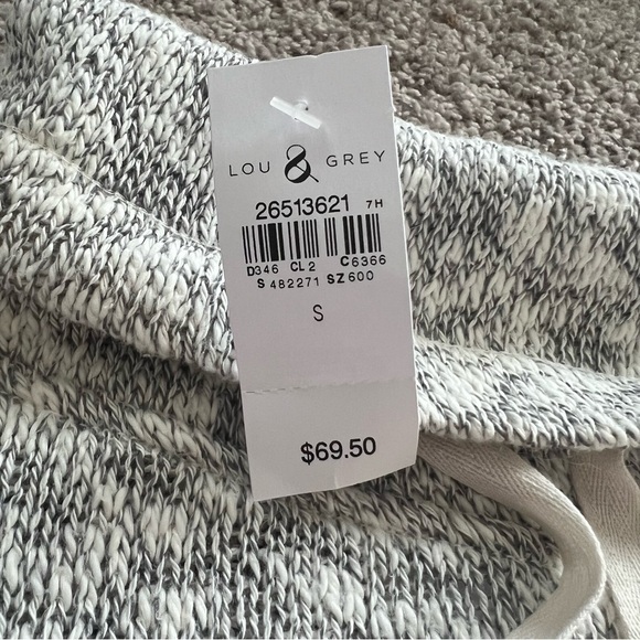 {Lou & Grey/Loft} NWT Short Sleeve Sweatshirt Poncho - Picture 5 of 11
